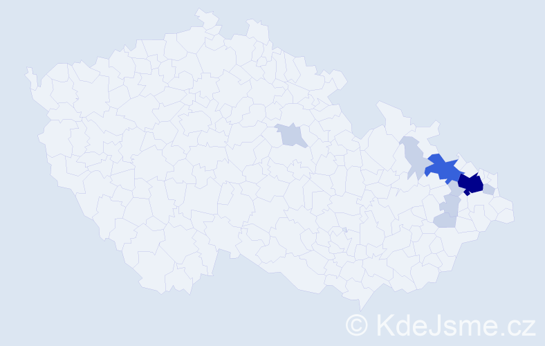 Příjmení: 'Swiechová', počet výskytů 25 v celé ČR