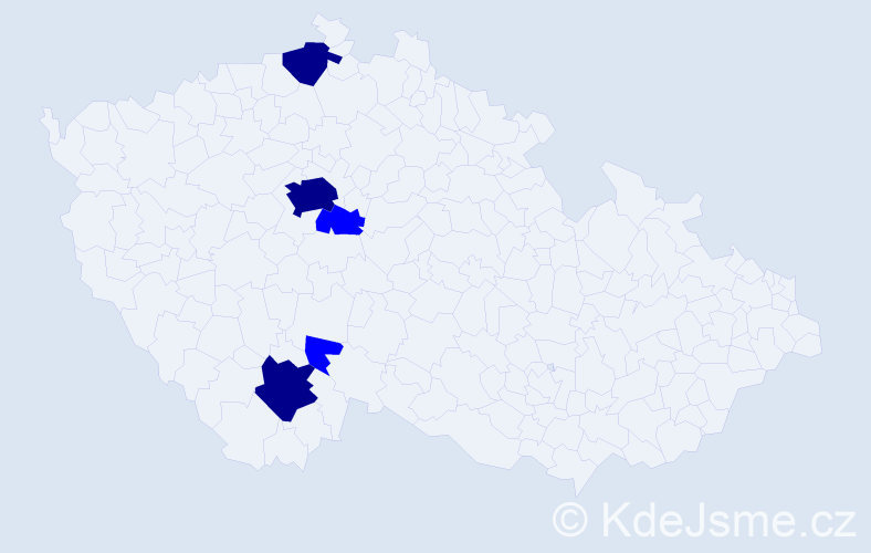 Příjmení: 'Starčevská', počet výskytů 8 v celé ČR