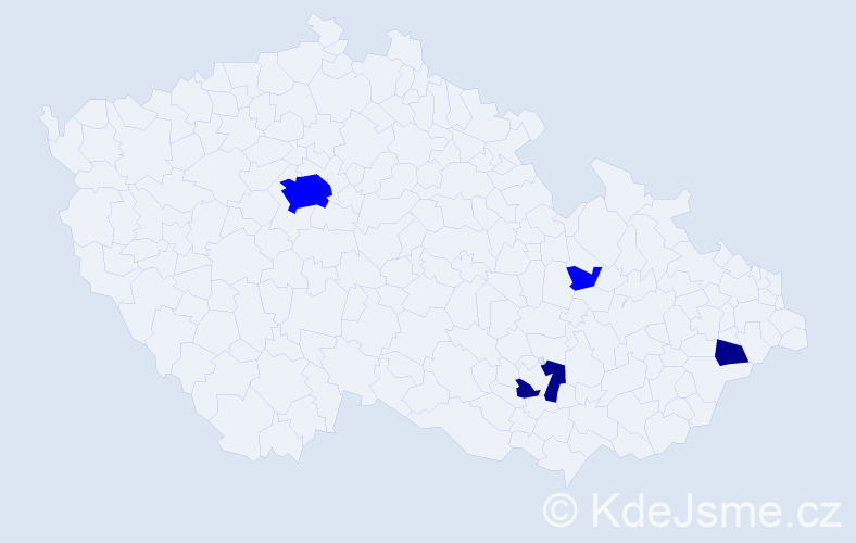 Příjmení: 'Baltasová', počet výskytů 6 v celé ČR