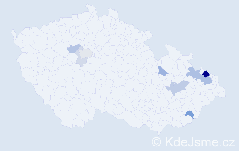 Příjmení: 'Breitkopf', počet výskytů 24 v celé ČR