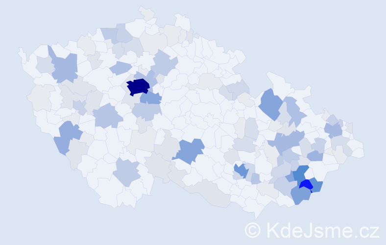 Příjmení: 'Maňas', počet výskytů 493 v celé ČR