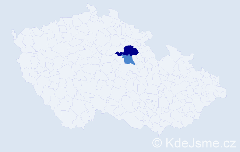 Příjmení: 'Robich', počet výskytů 4 v celé ČR