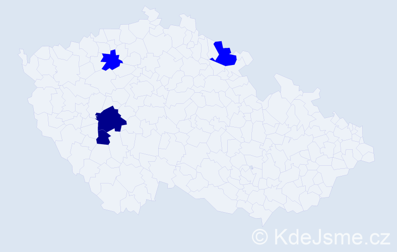 Příjmení: 'Dzamková', počet výskytů 6 v celé ČR