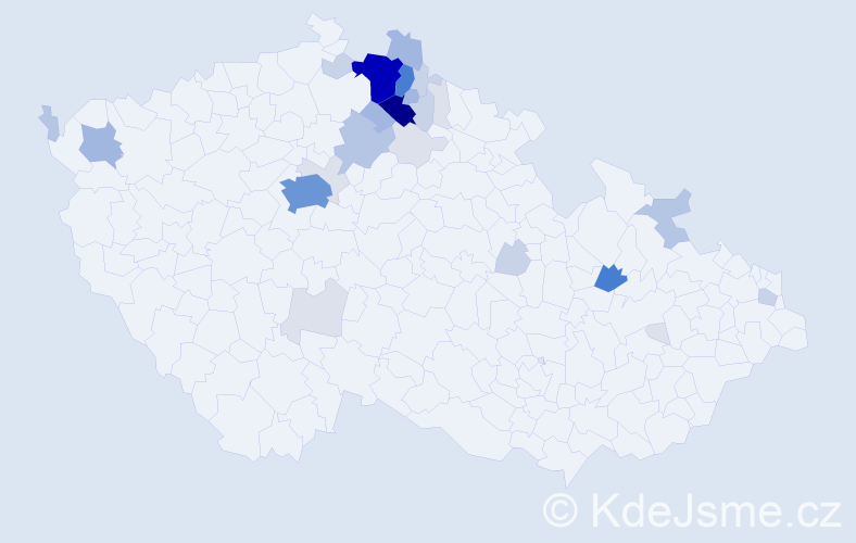 Příjmení: 'Laurin', počet výskytů 123 v celé ČR