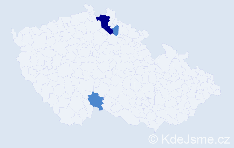 Příjmení: 'Iker', počet výskytů 8 v celé ČR