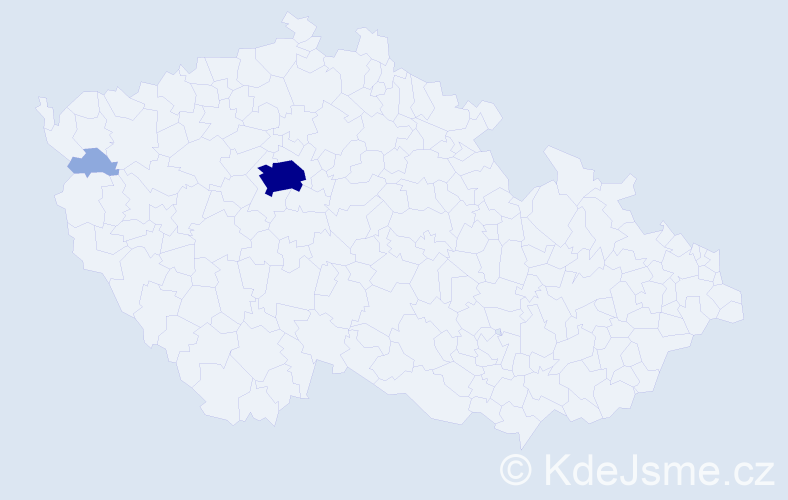 Příjmení: 'Nechaev', počet výskytů 6 v celé ČR