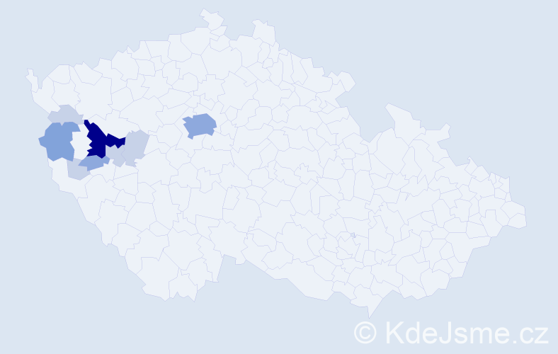 Příjmení: 'Grlák', počet výskytů 23 v celé ČR