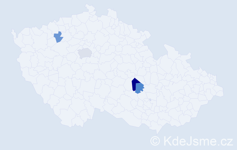 Příjmení: 'Djačuková', počet výskytů 7 v celé ČR