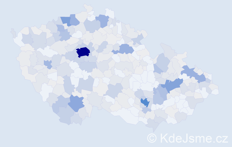 Příjmení: 'Wagner', počet výskytů 1326 v celé ČR