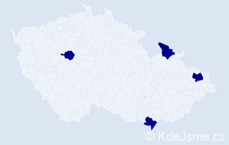 Příjmení: 'Geršic', počet výskytů 8 v celé ČR