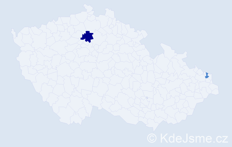 Příjmení: 'Basnerová', počet výskytů 4 v celé ČR