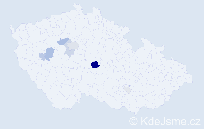 Příjmení: 'Mysyuk', počet výskytů 14 v celé ČR