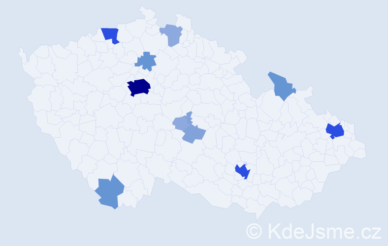 Příjmení: 'Pompe', počet výskytů 36 v celé ČR