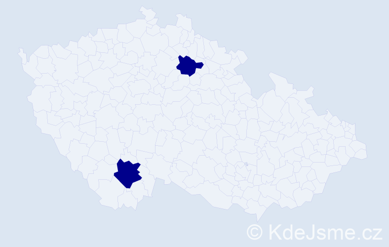 Příjmení: 'Täumer', počet výskytů 2 v celé ČR