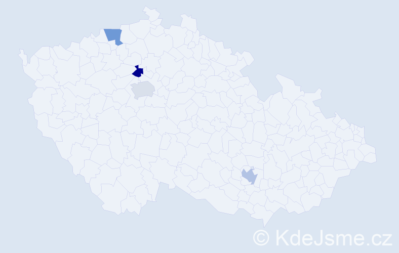 Příjmení: 'Mkrtchyan', počet výskytů 4 v celé ČR