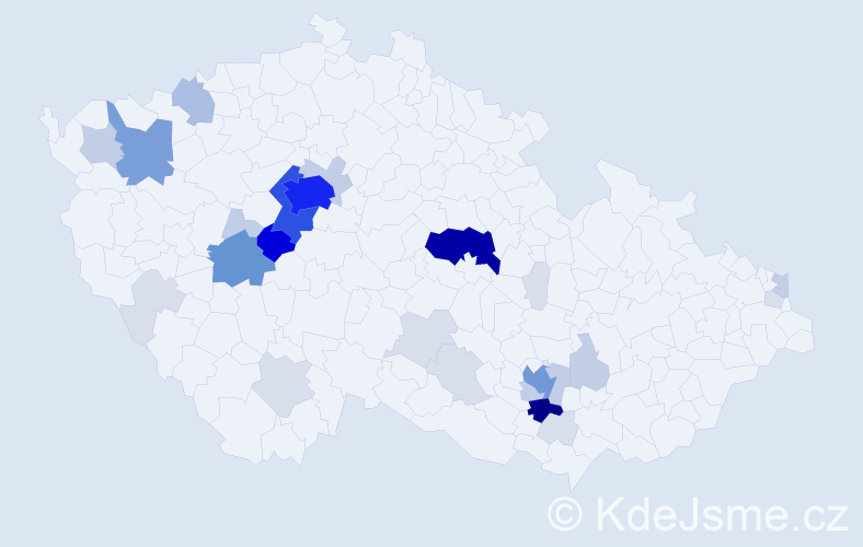 Příjmení: 'Drobílková', počet výskytů 130 v celé ČR
