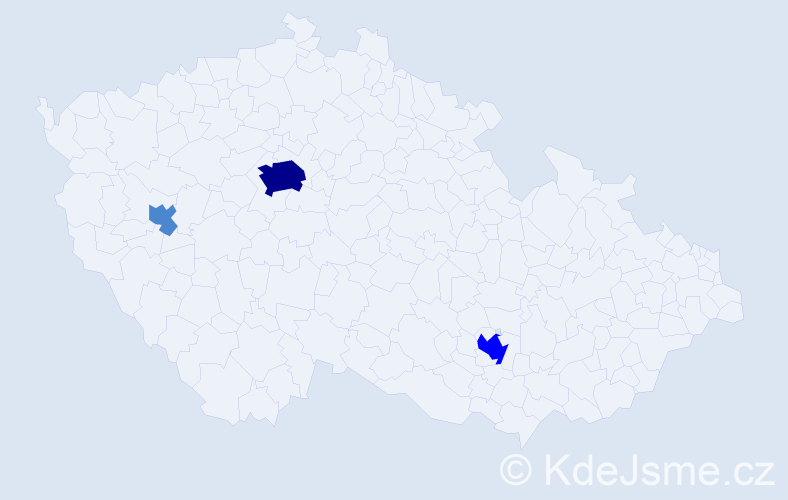 Příjmení: 'Tomićová', počet výskytů 6 v celé ČR