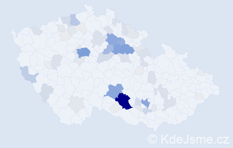 Příjmení: 'Rygl', počet výskytů 289 v celé ČR