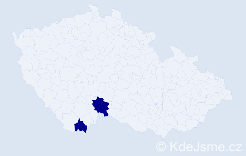 Příjmení: 'Lyebyedyev', počet výskytů 2 v celé ČR
