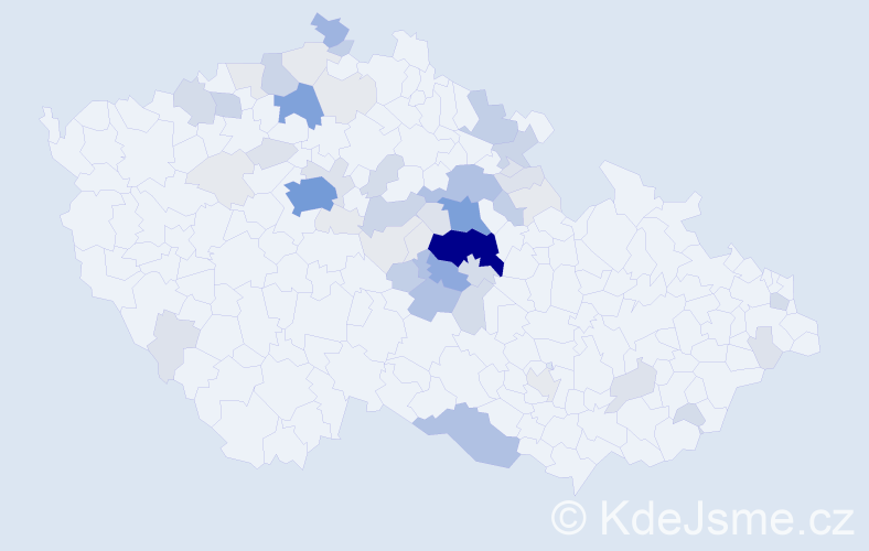Příjmení: 'Nepovím', počet výskytů 219 v celé ČR