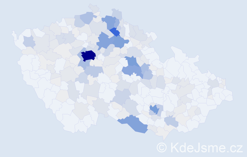 Příjmení: 'Mlejnek', počet výskytů 983 v celé ČR