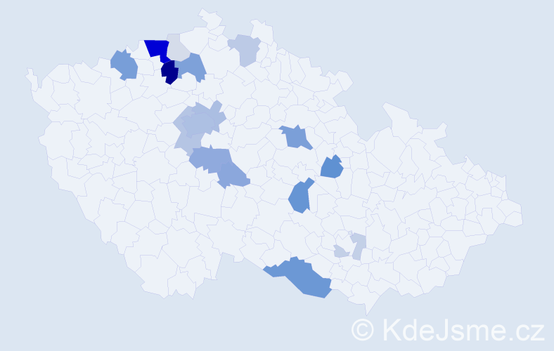 Příjmení: 'Randáčková', počet výskytů 69 v celé ČR