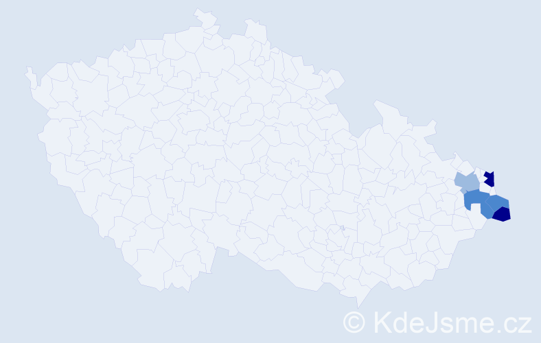 Příjmení: 'Lewinski', počet výskytů 13 v celé ČR