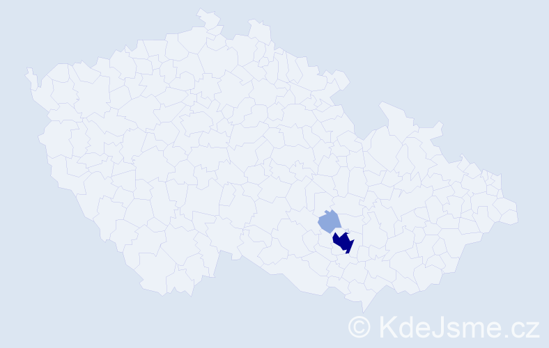 Příjmení: 'Pyščuk', počet výskytů 15 v celé ČR