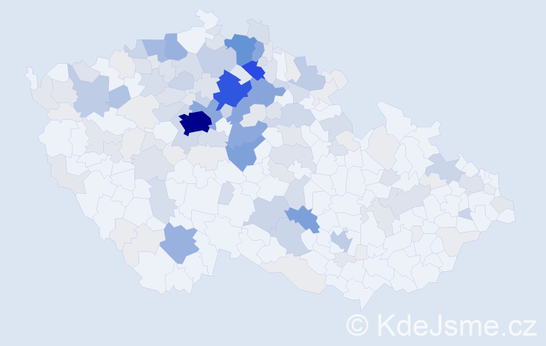 Příjmení: 'Brodská', počet výskytů 620 v celé ČR