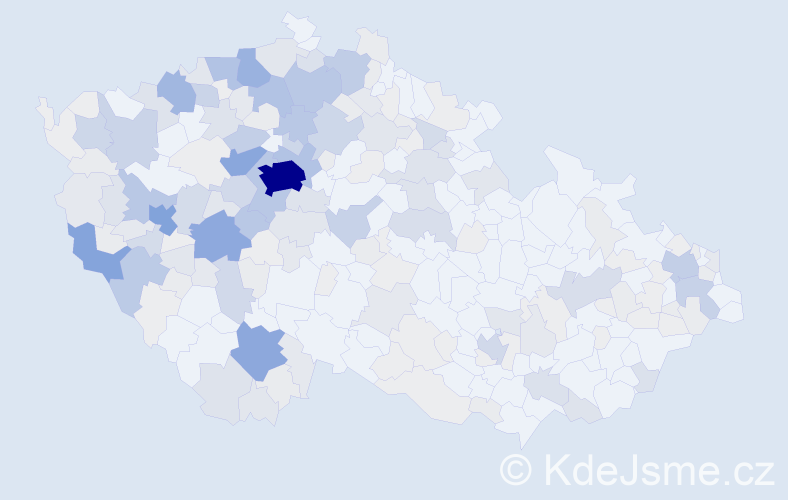 Příjmení: 'Kaiserová', počet výskytů 876 v celé ČR