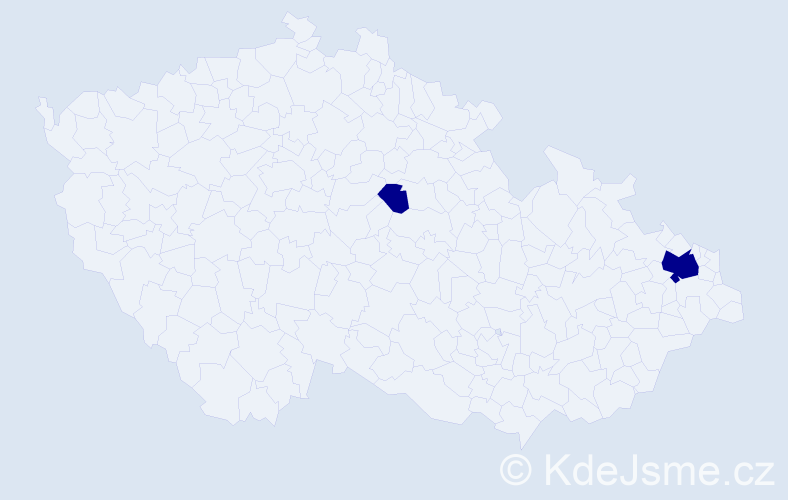 Příjmení: 'Tsepukh', počet výskytů 2 v celé ČR