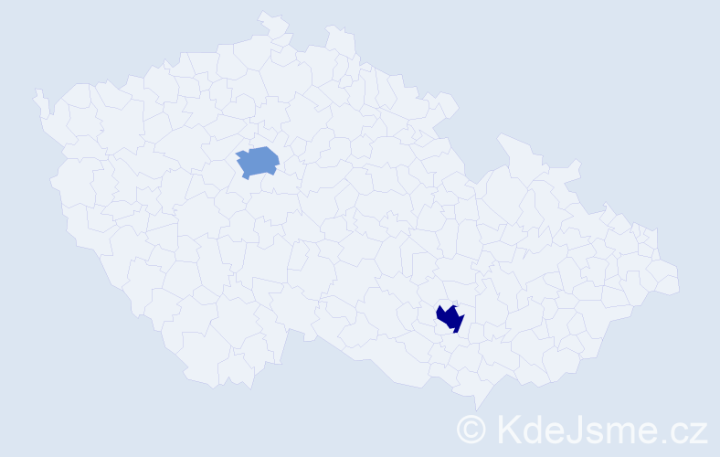 Příjmení: 'Hrebenyk', počet výskytů 4 v celé ČR