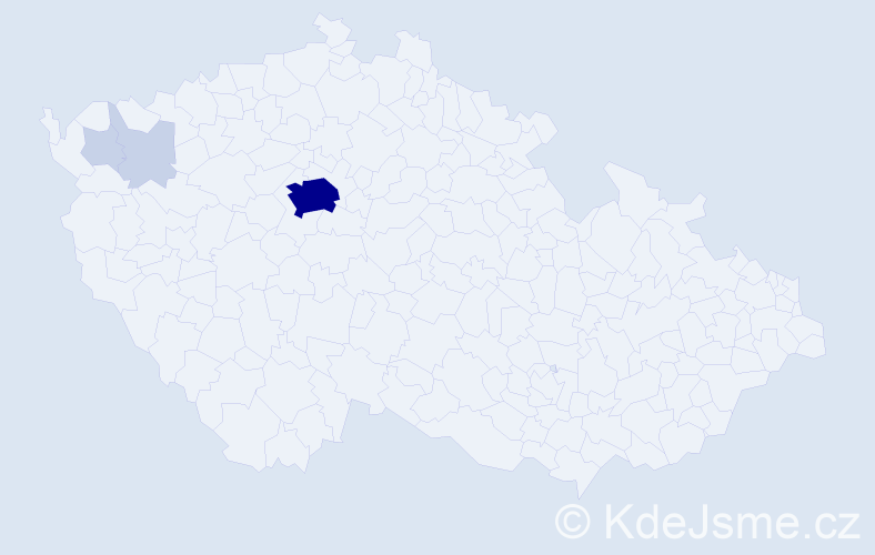 Příjmení: 'Tymochko', počet výskytů 14 v celé ČR