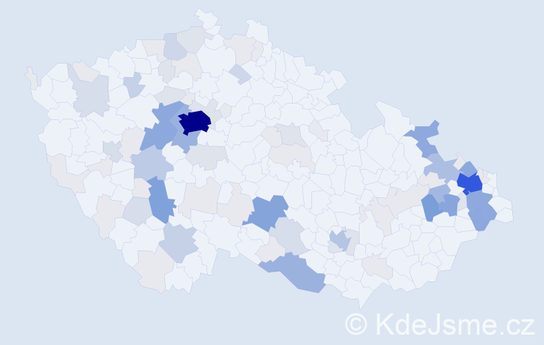 Příjmení: 'Biskupová', počet výskytů 357 v celé ČR