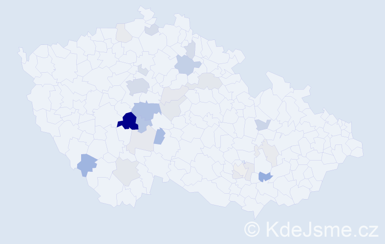 Příjmení: 'Bezkočková', počet výskytů 69 v celé ČR