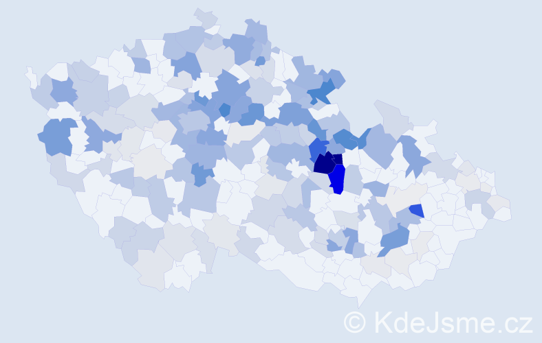 Příjmení: 'Simonová', počet výskytů 623 v celé ČR