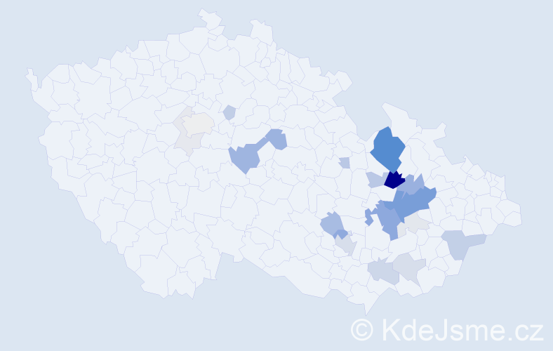 Příjmení: 'Talanda', počet výskytů 82 v celé ČR