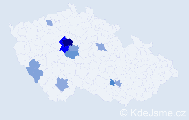 Příjmení: 'Babánková', počet výskytů 31 v celé ČR