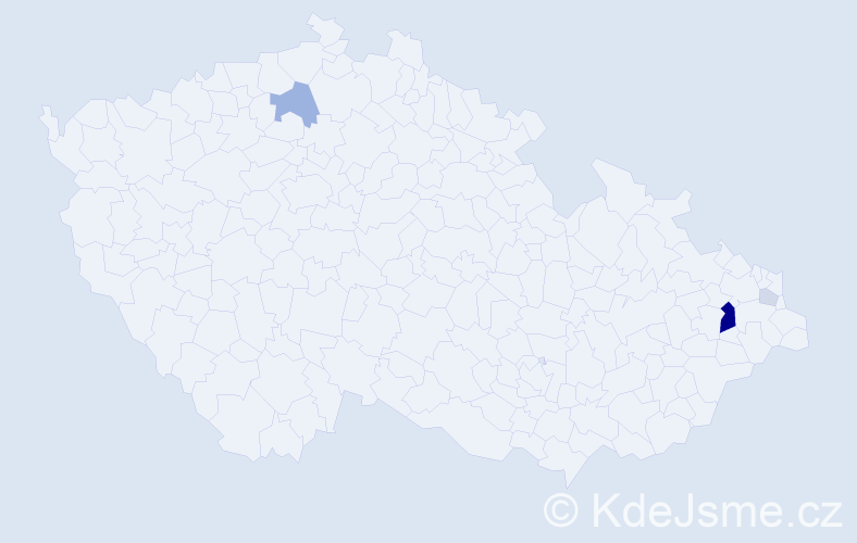 Příjmení: 'Kleniar', počet výskytů 11 v celé ČR