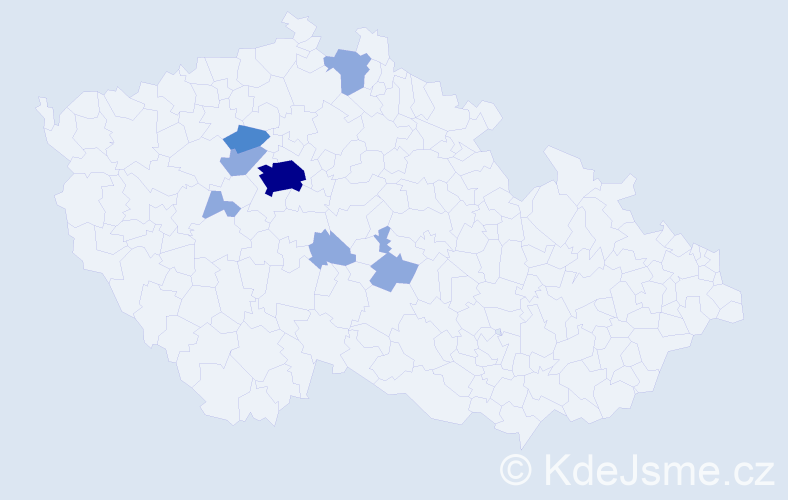 Příjmení: 'Böswart', počet výskytů 12 v celé ČR