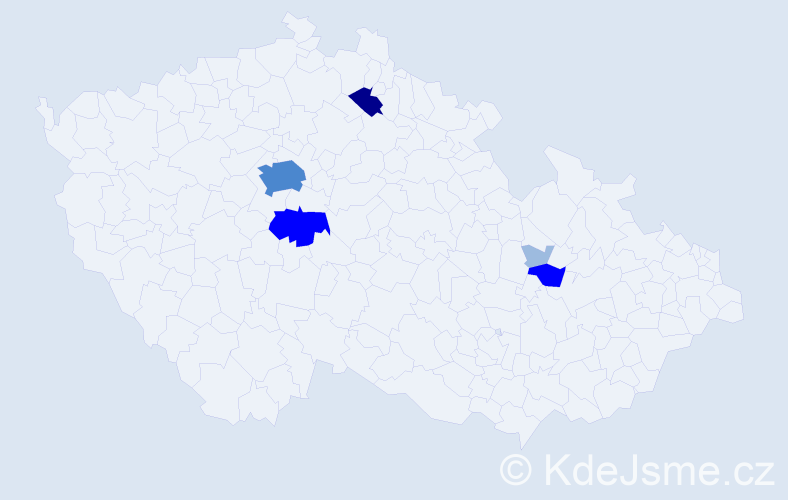 Příjmení: 'Bredler', počet výskytů 13 v celé ČR