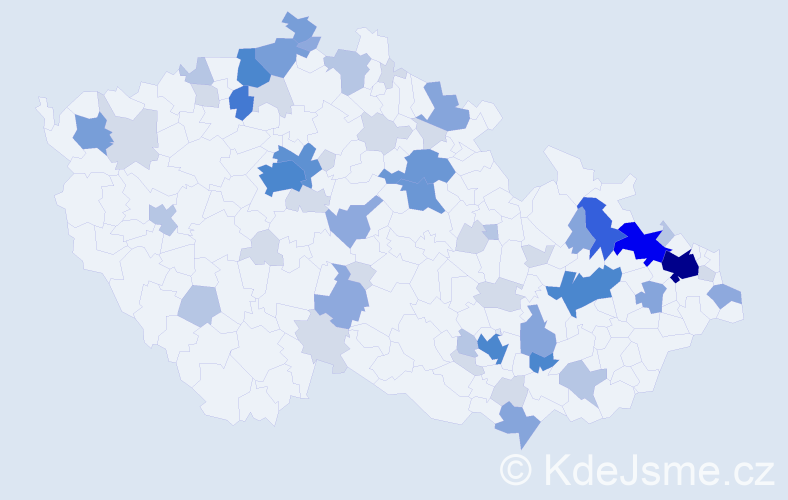 Příjmení: 'Ludwigová', počet výskytů 189 v celé ČR