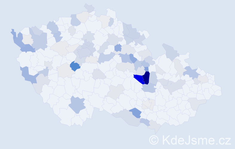 Příjmení: 'Sauerová', počet výskytů 302 v celé ČR