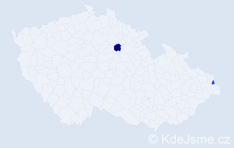 Příjmení: 'Lipčenko', počet výskytů 2 v celé ČR