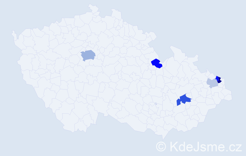 Příjmení: 'Bartalská', počet výskytů 12 v celé ČR