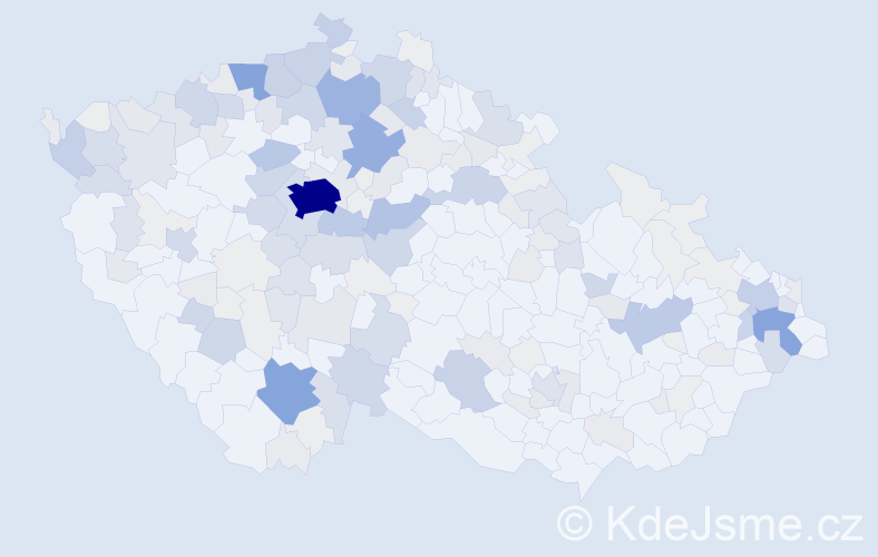 Příjmení: 'Masopust', počet výskytů 754 v celé ČR
