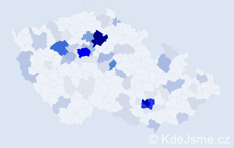 Příjmení: 'Truksa', počet výskytů 263 v celé ČR