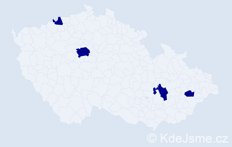 Příjmení: 'Morgner', počet výskytů 4 v celé ČR
