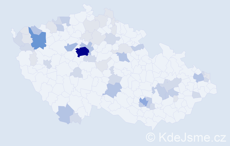 Příjmení: 'Krajňáková', počet výskytů 142 v celé ČR