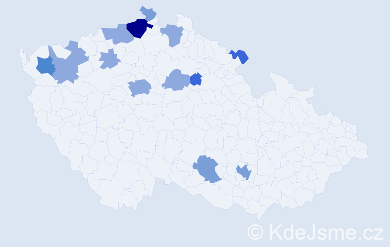 Příjmení: 'Csupori', počet výskytů 33 v celé ČR